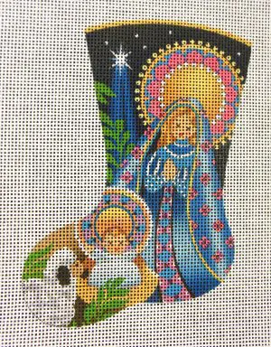 Midnight Nativity Stocking Ornament