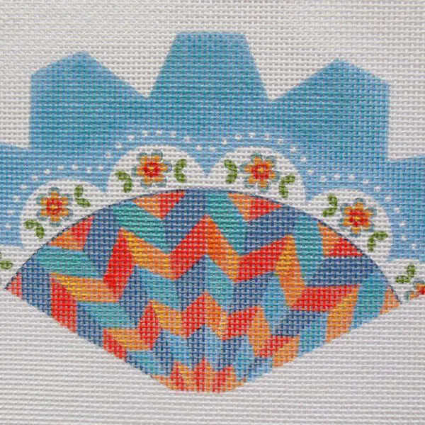 Floral Chevron Strawberry