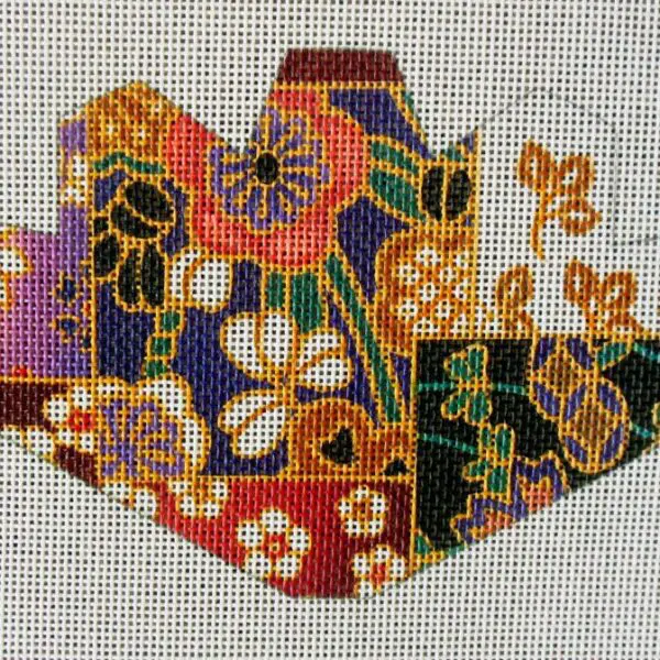 Patchwork Strawberry Needlepoint Canvas