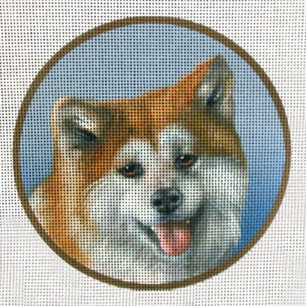Akita Breed Needlepoint Canvas