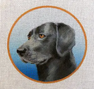 Black Lab Needlepoint Canvas