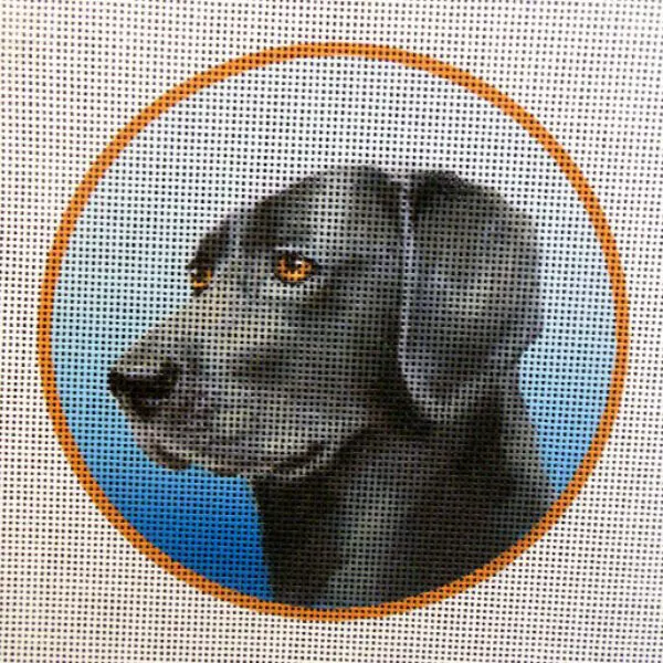 Black Lab Needlepoint Canvas