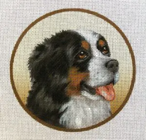 Bernese Mountain Dog Needlepoint Canvas
