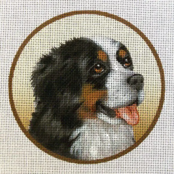 Bernese Mountain Dog Needlepoint Canvas