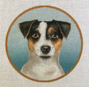 Jack Russell Terrier Needlepoint Canvas