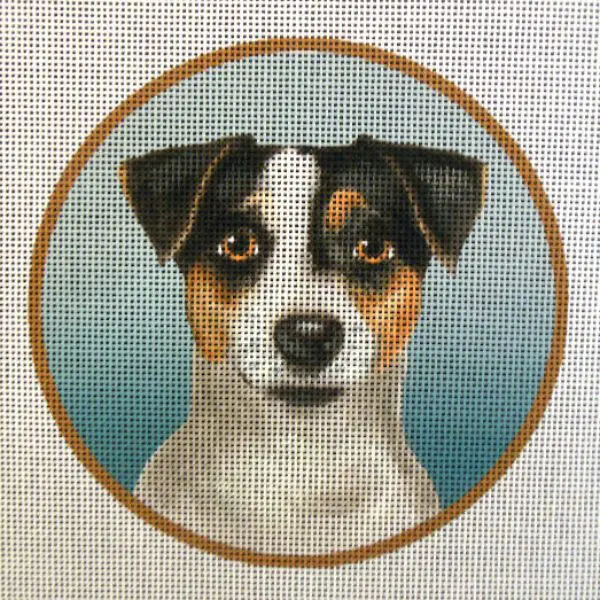 Jack Russell Terrier Needlepoint Canvas