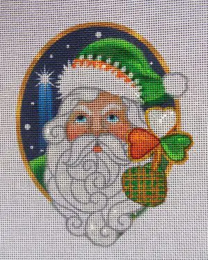 Irish Santa Needlepoint Canvas