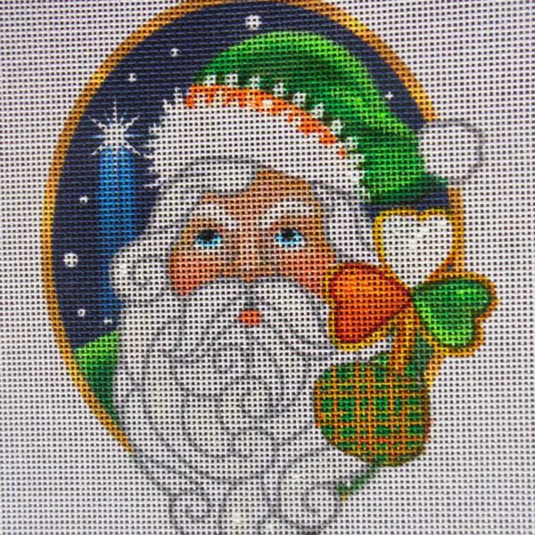 Irish Santa Needlepoint Canvas
