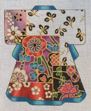 Silk Scarves Kimono Needlepoint Canvas