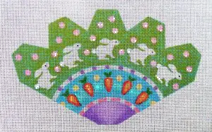 Bunny Hop Strawberry Needlepoint Canvas
