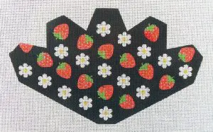 Berry Pattern (black) Strawberry