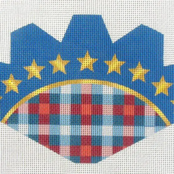Patriotic Strawberry Needlepoint Canvas