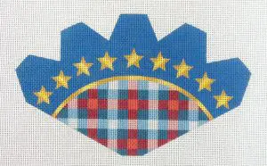 Patriotic Strawberry Needlepoint Canvas