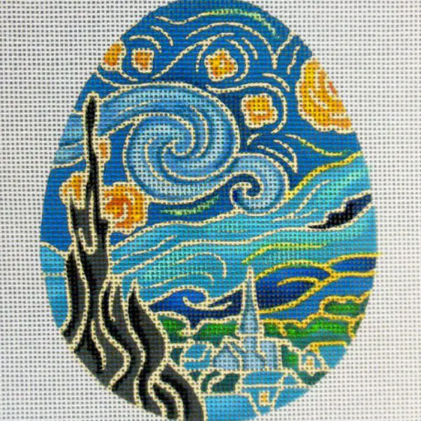 Van Gogh Starry Night Needlepoint Canvas