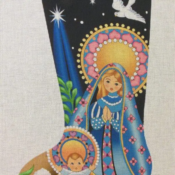 Personalized Midnight Nativity Stocking