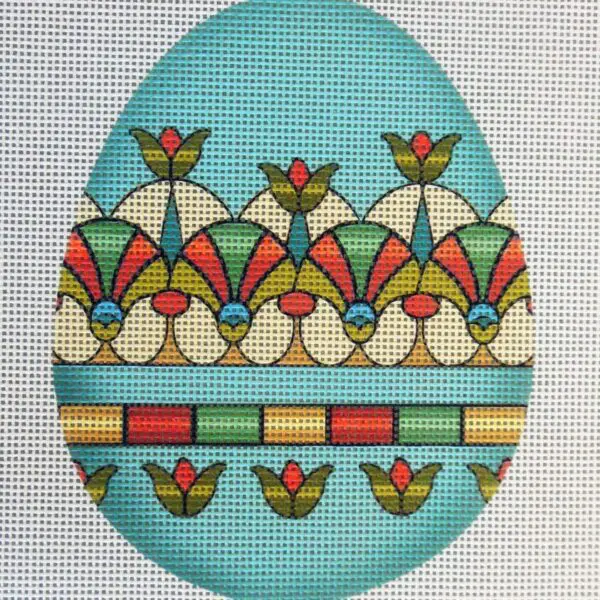 Egyptian Egg Needlepoint Canvas