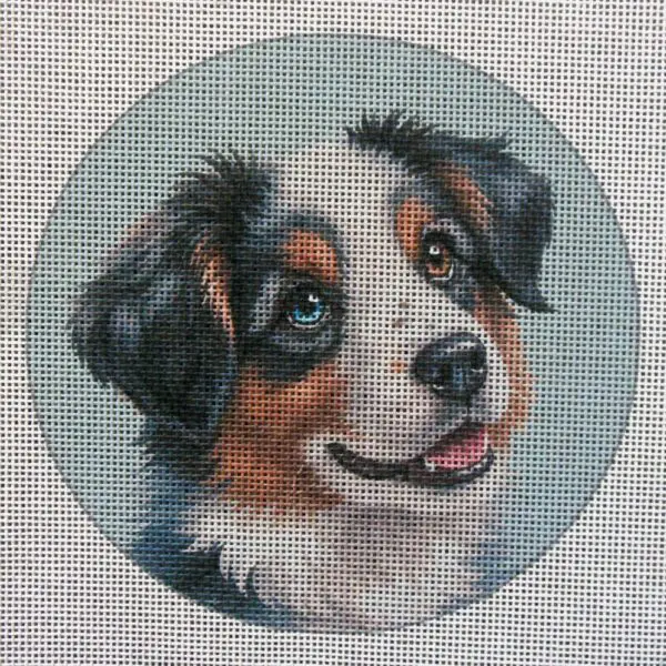 Australian Shepherd 2 Needlepoint Canvas