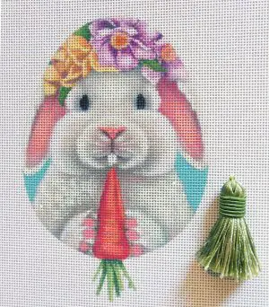 Bucky Bunny Egg Needlepoint Canvas
