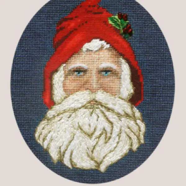 Victorian Santa Needlepoint Canvas