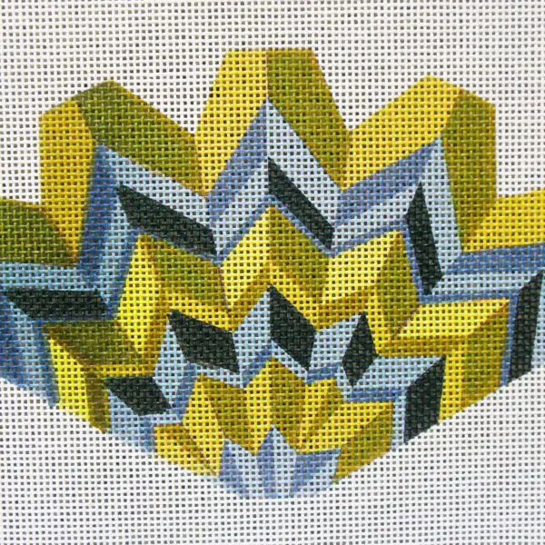 Chevron Strawberry, Olive Green