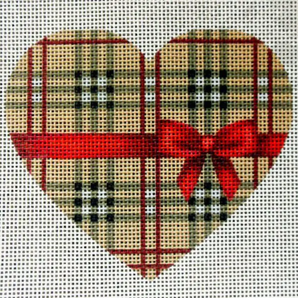 Burberry Heart Needlepoint Canvas