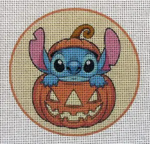 Pumpkin Stitch Needlepoint Canvas