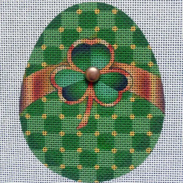 Shamrock Egg Needlepoint Canvas