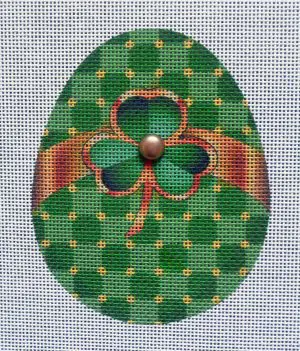 Shamrock Egg Needlepoint Canvas