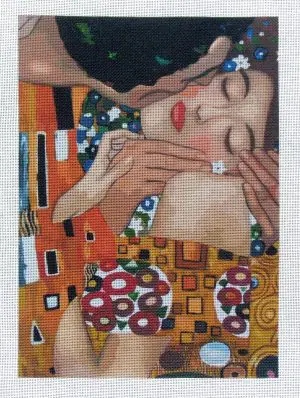 Klimt "The Kiss" Needlepoint Canvas