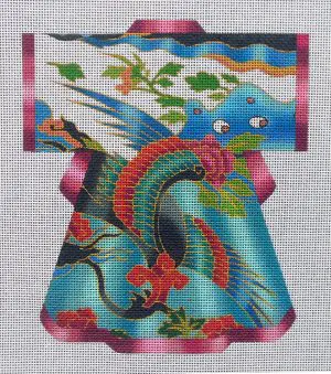 Windswept Kimono Needlepoint Canvas