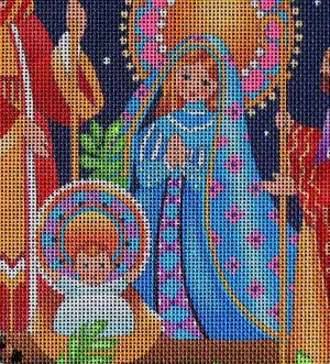 Midnight Nativity Needlepoint Canvas
