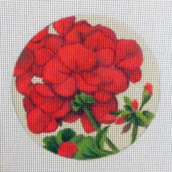 Geranium  Needlepoint Canvas
