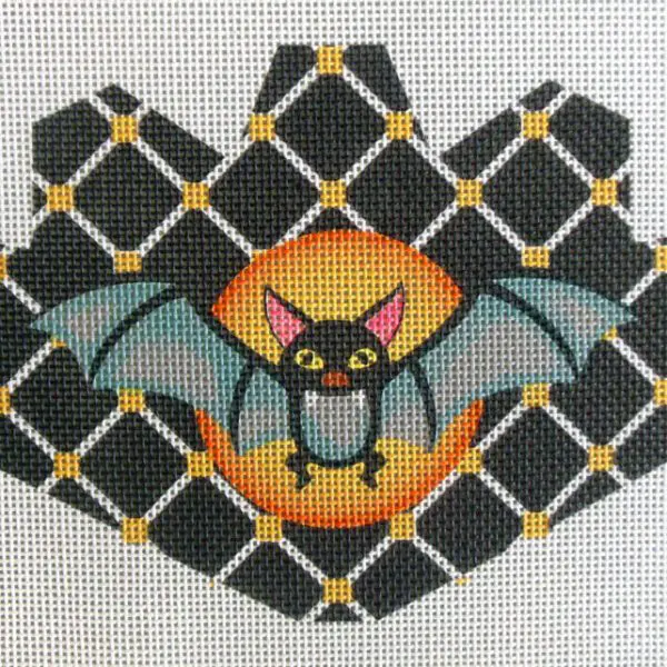 Bat Strawberry Needlepoint Canvas