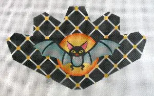 Bat Strawberry Needlepoint Canvas