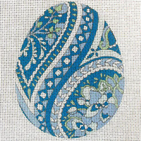 Chinoiserie Egg Needlepoint Canvas