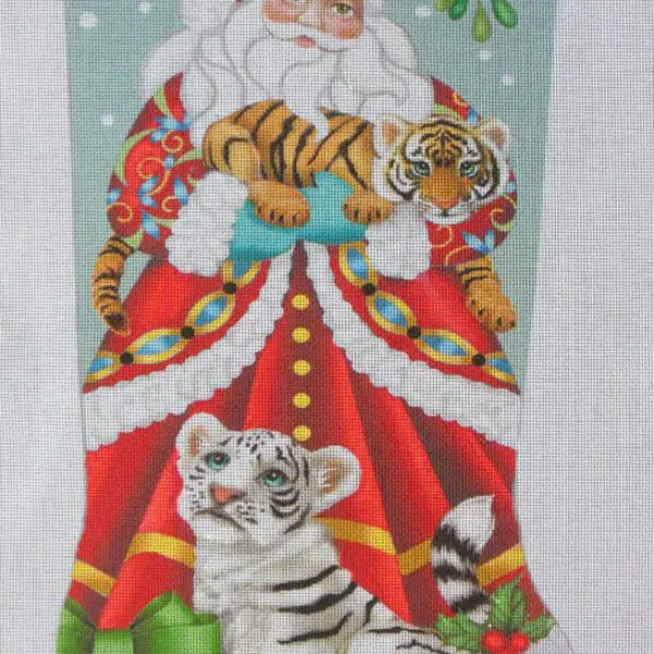 Tiger Santa Stocking