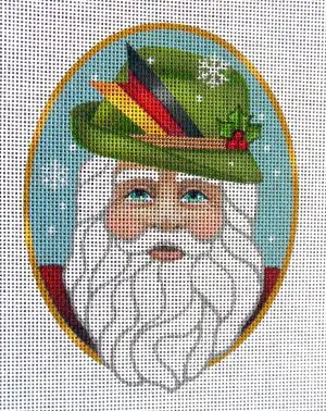 German Santa Needlepoint Canvas