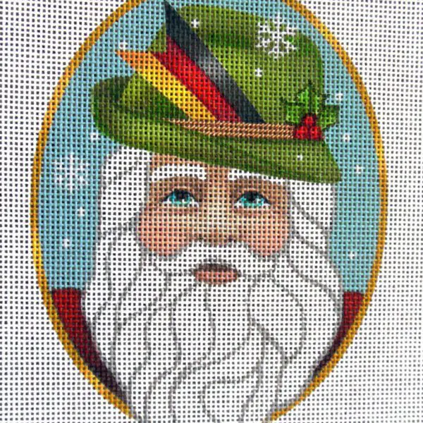 German Santa Needlepoint Canvas