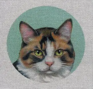 Calico Cat Needlepoint Canvas