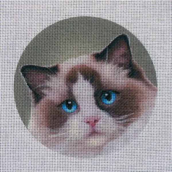 Ragdoll Cat Needlepoint Canvas