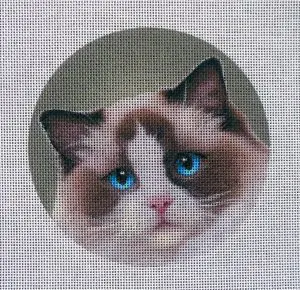 Ragdoll Cat Needlepoint Canvas