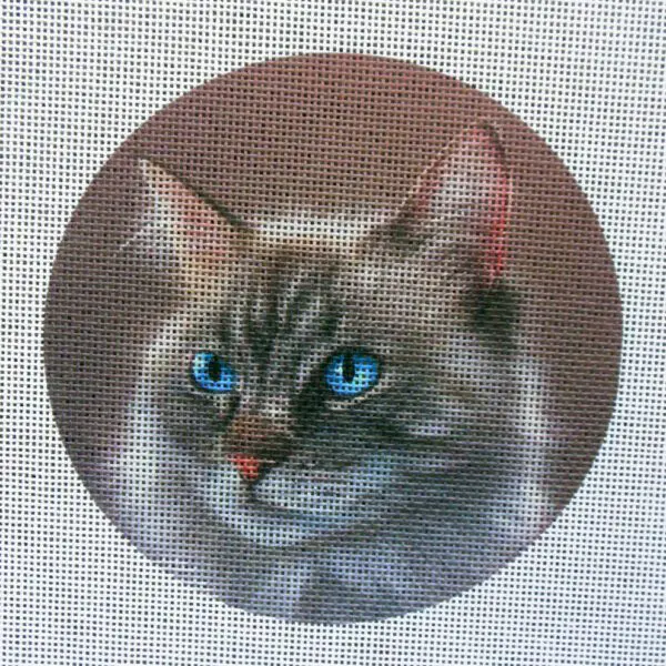 Siberian Forest Cat Needlepoint Canvas