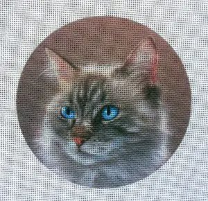 Siberian Forest Cat Needlepoint Canvas