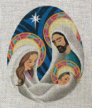 Christmas Day Egg Needlepoint Canvas