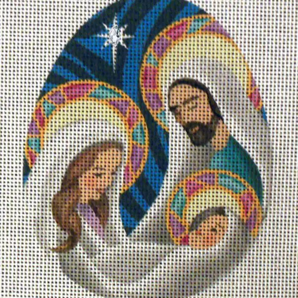 Christmas Day Egg Needlepoint Canvas