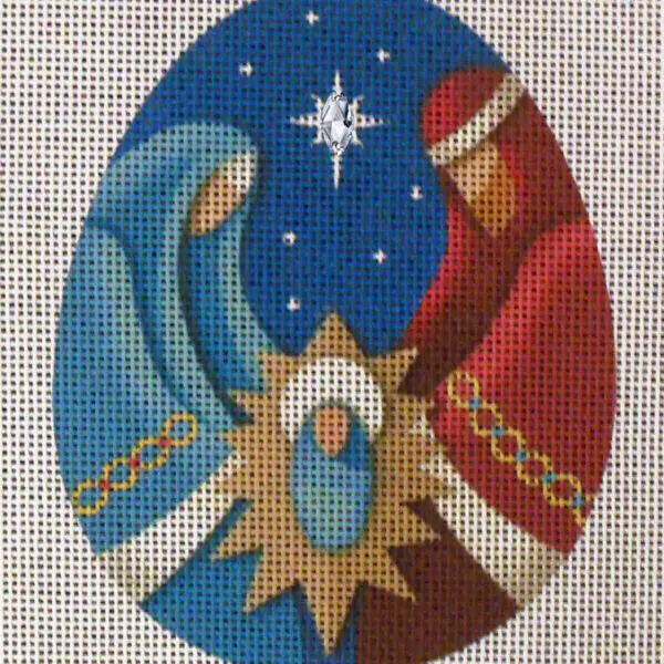 Nativity Egg 2 Needlepoint Canvas