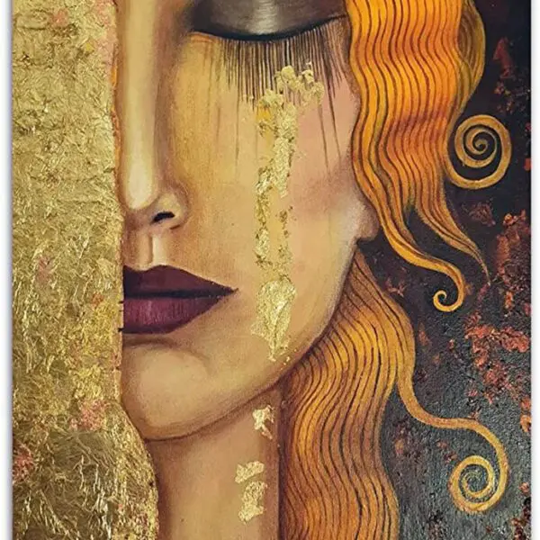 "Golden Tears" Egg Needlepoint Canvas