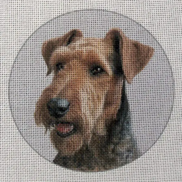 Airedale Needlepoint Canvas