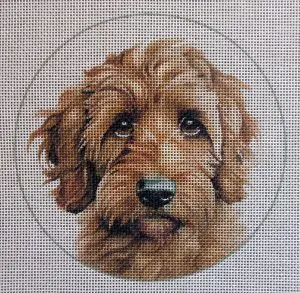 Labradoodle 1 Needlepoint Canvas