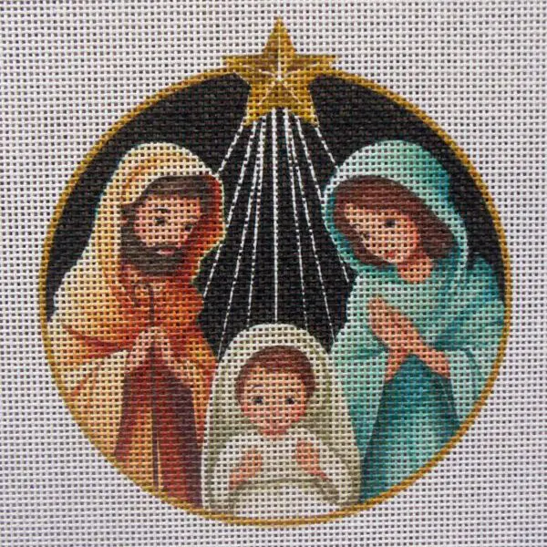 Starshine Nativity Needlepoint Canvas